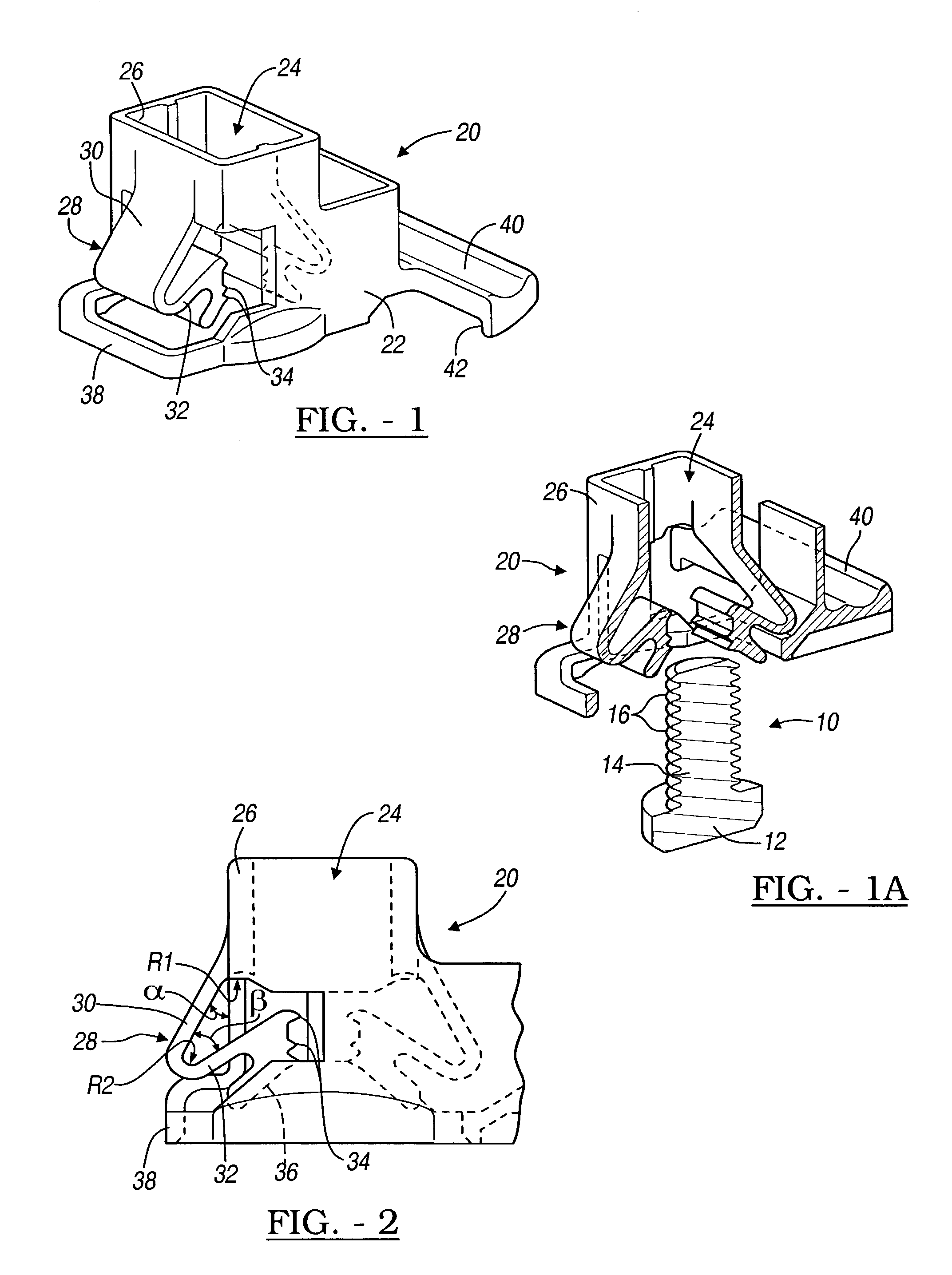 Fastener for variously sized studs