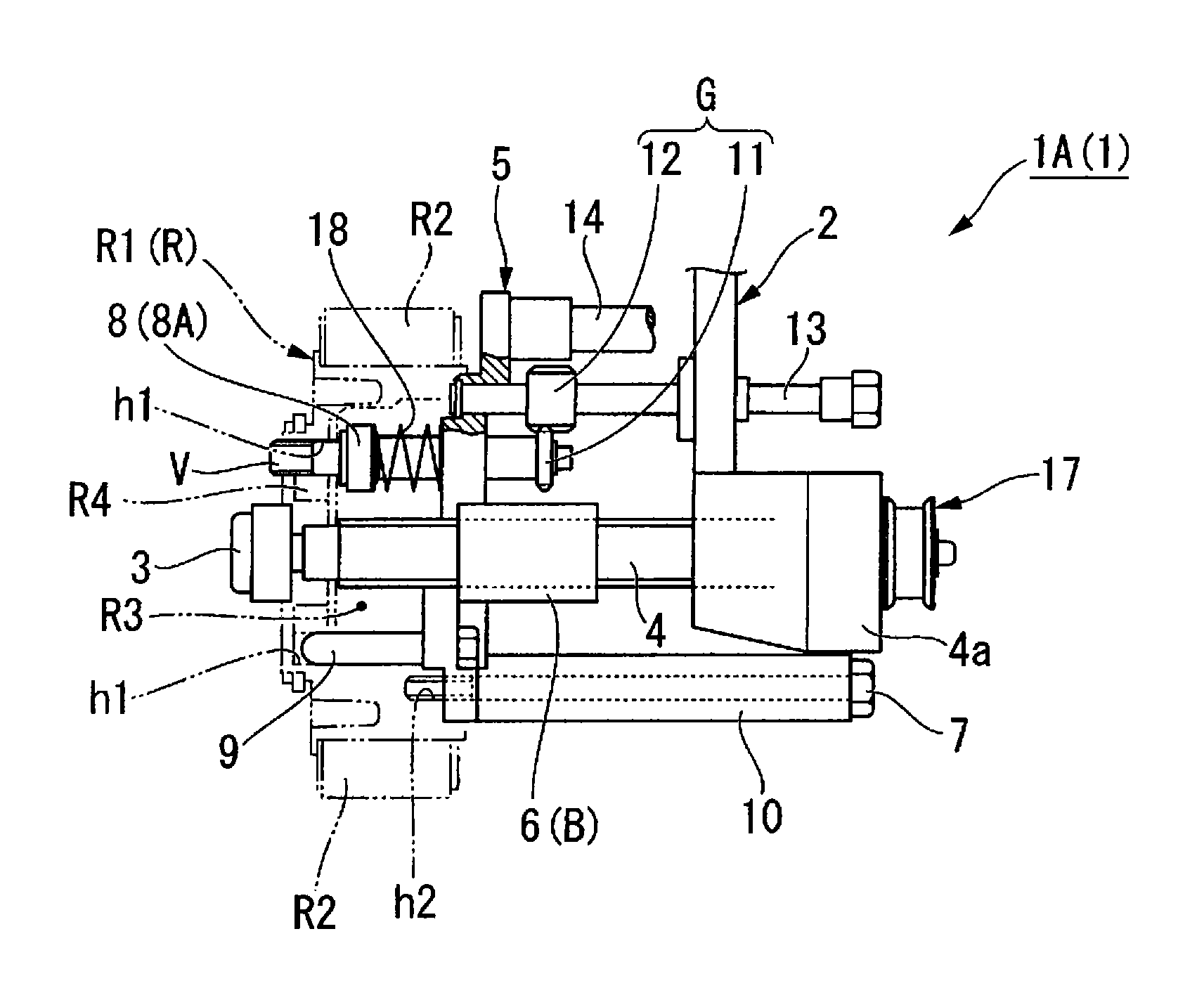 Rotor mounting device and rotor mounting method