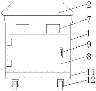 Green environment-friendly novel garbage can for ships