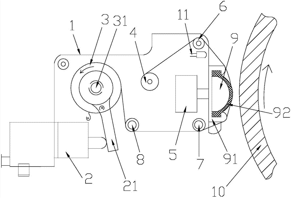 Non-woven cloth cleaning device of offset machine