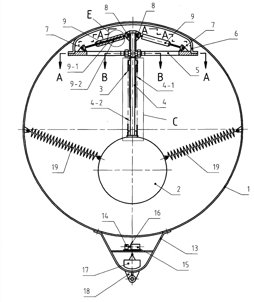 Method and device for achieving sea wave energy transformation by using inertance