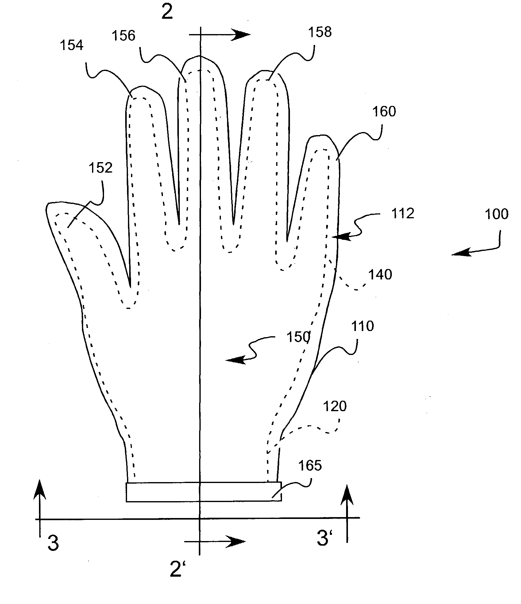 Thermal gel filled glove