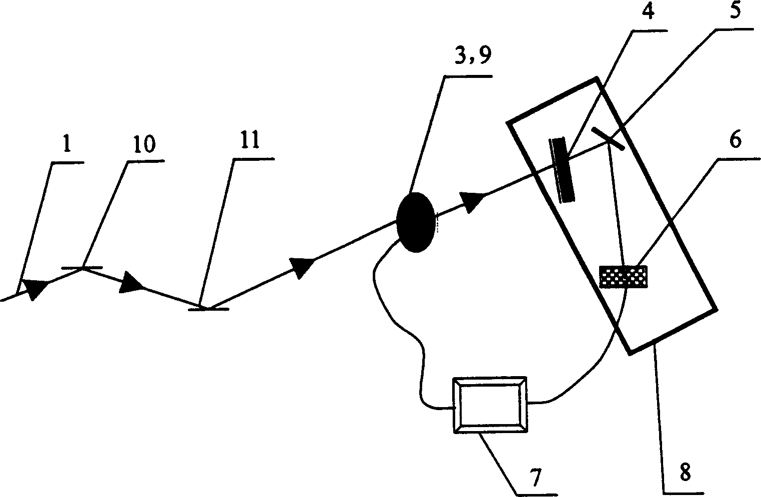 Neutron phase contrast chromatographic imaging device