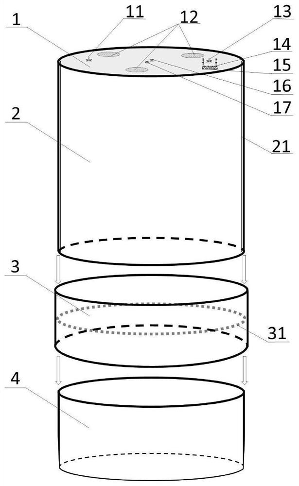 Plant community assimilation box with built-in light source