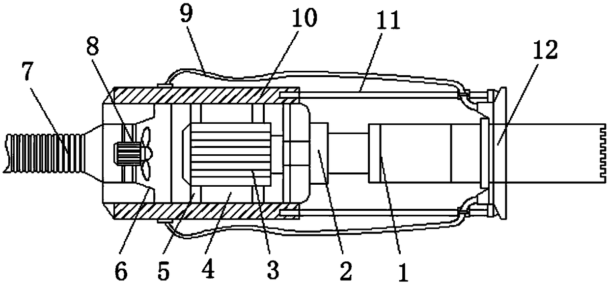 Environmental protection and dustproof punching and sampling device for construction body mechanism engineering detection