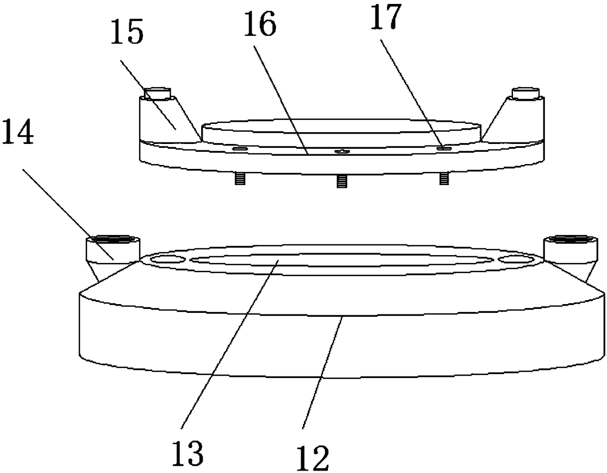 Environmental protection and dustproof punching and sampling device for construction body mechanism engineering detection