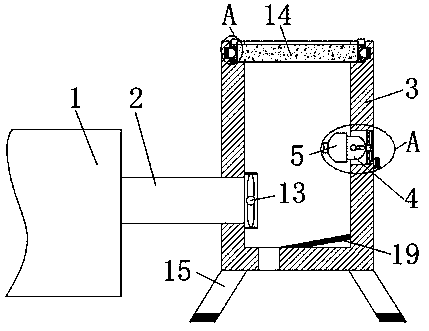 Spraying deodorization device for garbage station