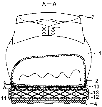 Dancing shoe suitable for different foot widths