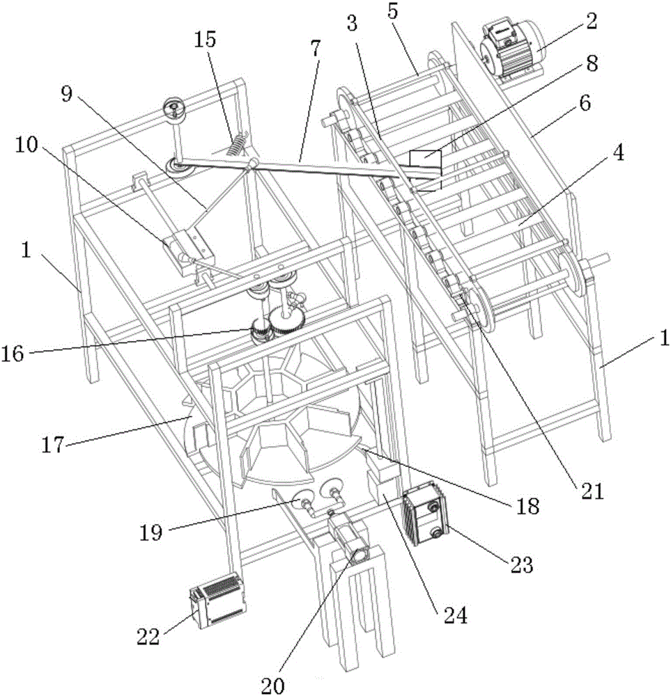 Box selection device capable of measuring width of goods automatically