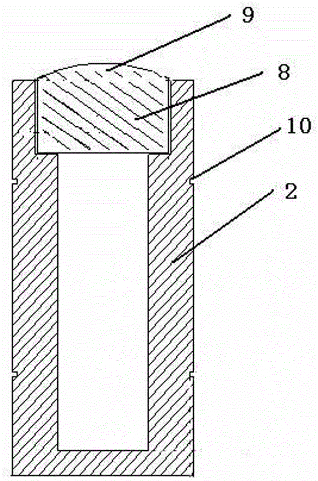 Dynamic effect device for gas-gun testing materials and testing method