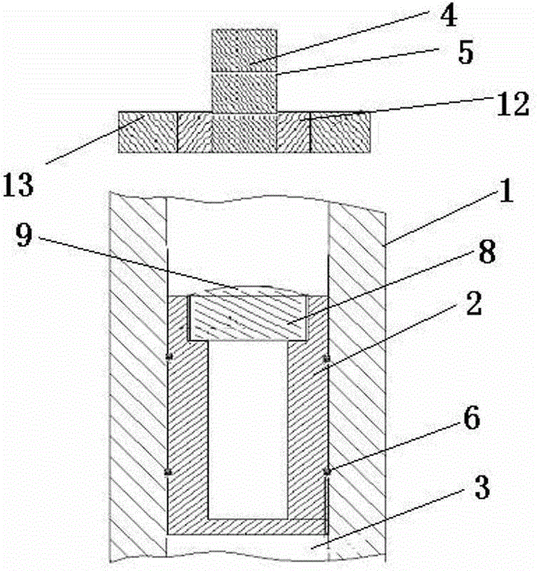 Dynamic effect device for gas-gun testing materials and testing method