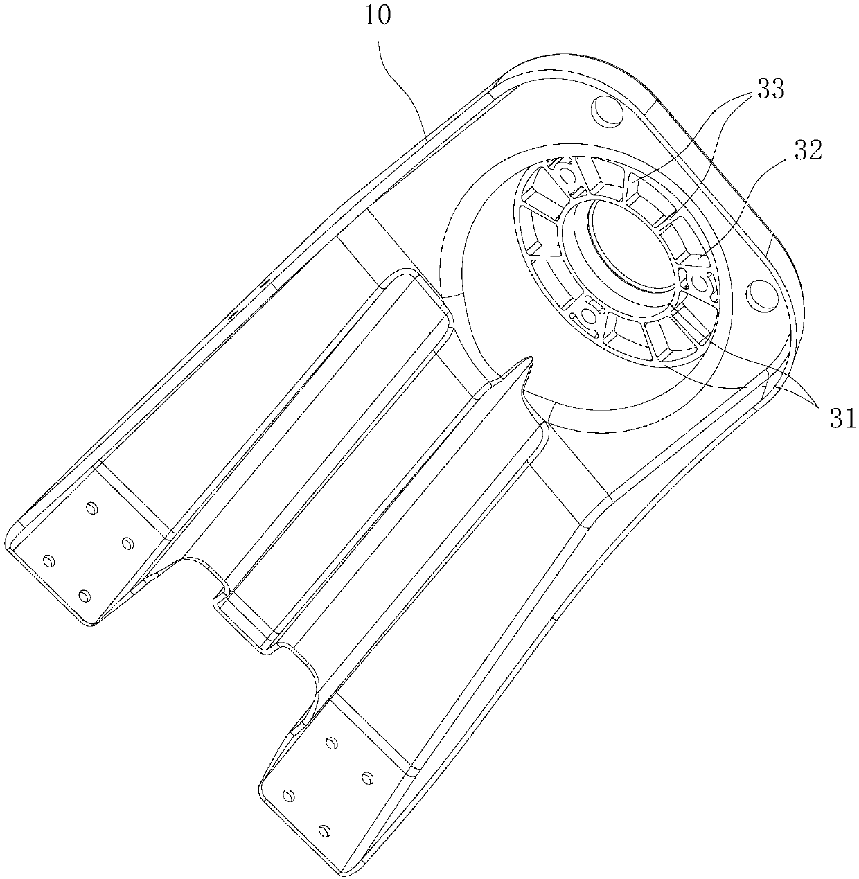 Installation supporting base of front shock absorber