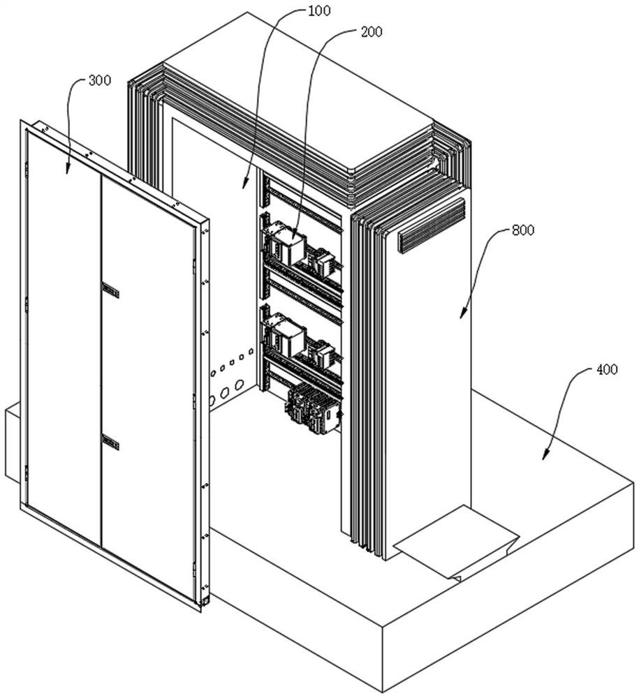 Self-adaptive temperature control type high-voltage switch cabinet for large-temperature-difference region