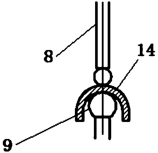 Three-coordinate measuring device for measuring wall thickness of vertex of wave crest of thin-wall special-shaped tube and measuring method of measuring device