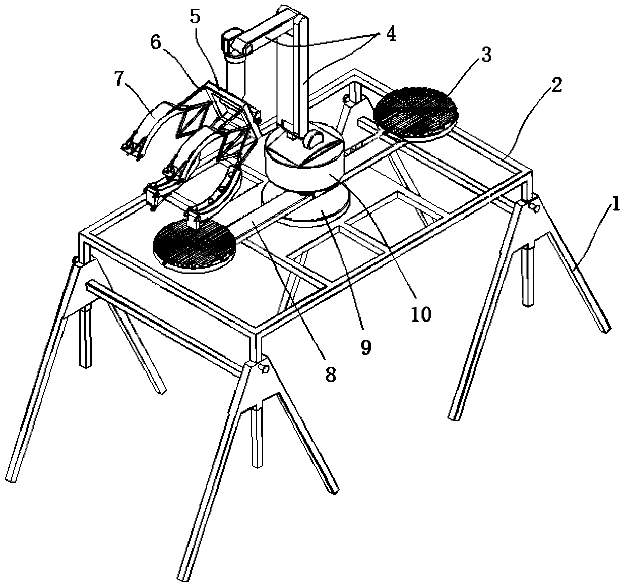 Industrial painting robot with regulating function