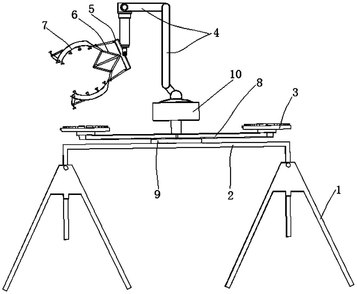 Industrial painting robot with regulating function