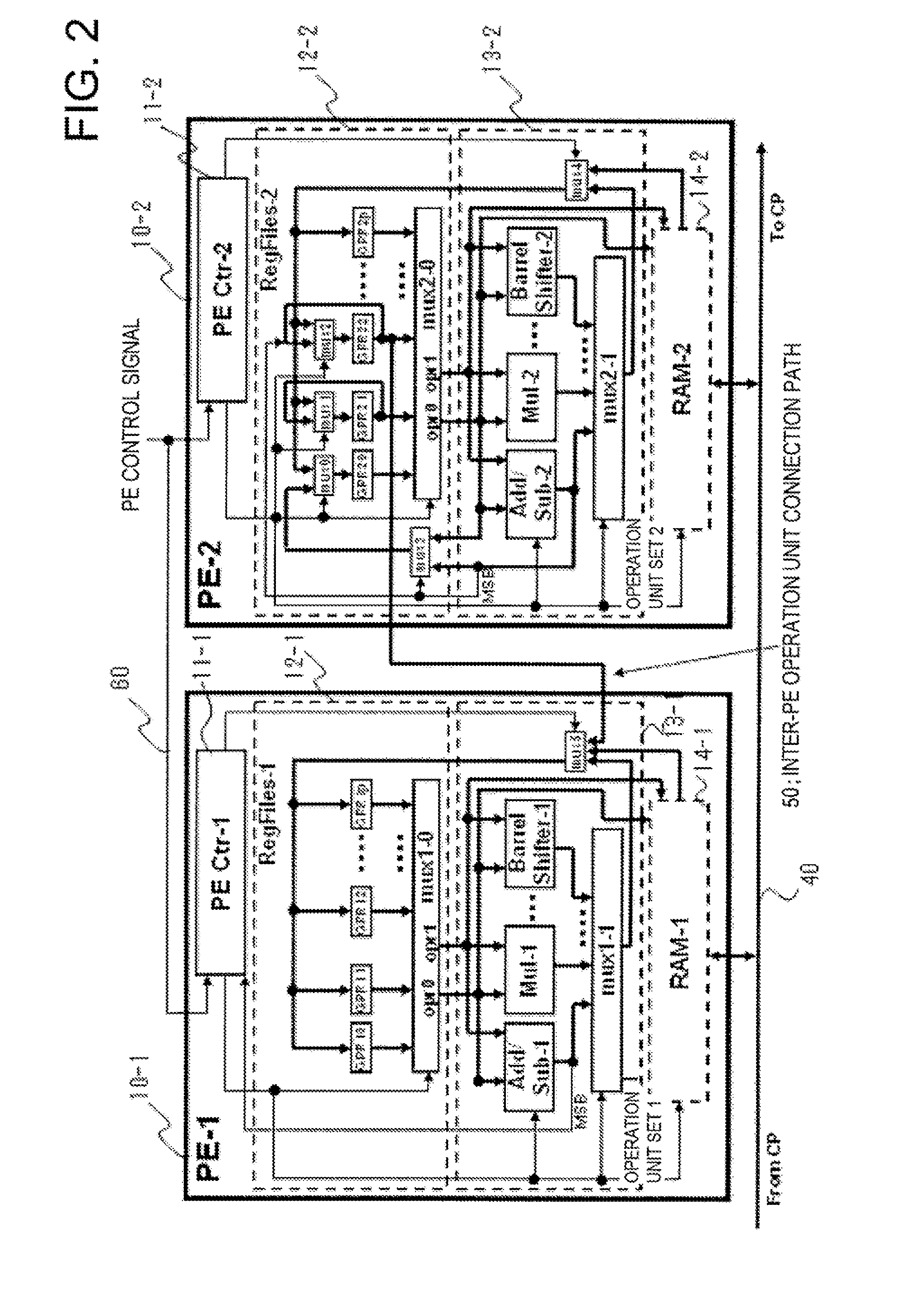 Reconfigurable simd processor and method for controlling its instruction execution