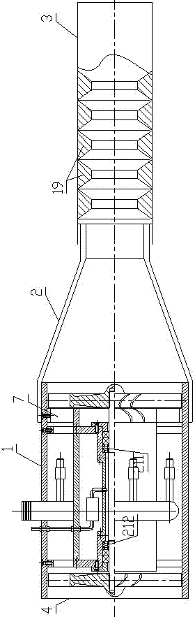 Vane-type pneumatic mineralizing equipment and pneumatic flotation cell using same