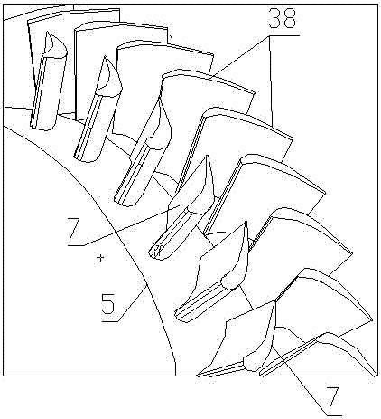 Vane-type pneumatic mineralizing equipment and pneumatic flotation cell using same