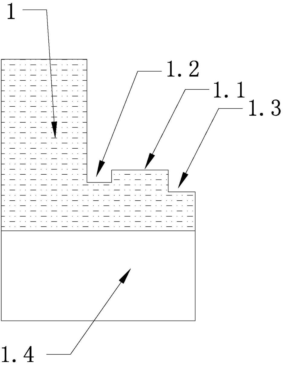 High-temperature zone track of nitrogen atmosphere protection pushed slab kiln