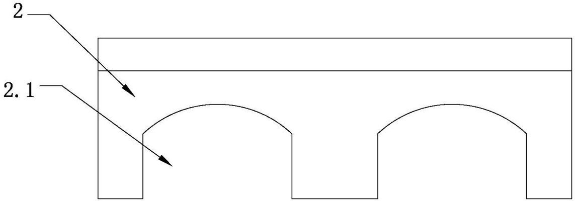 High-temperature zone track of nitrogen atmosphere protection pushed slab kiln