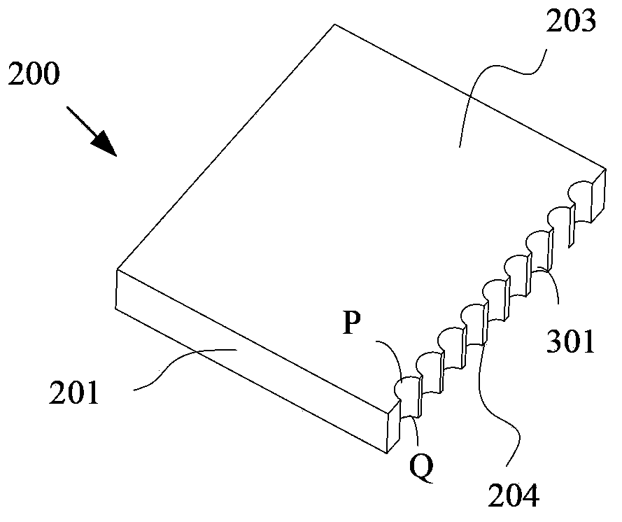 Ink box chip, ink box and structural body