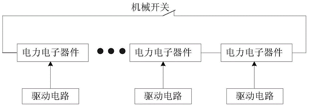 Hybrid energy supply system for high-voltage direct current breaker