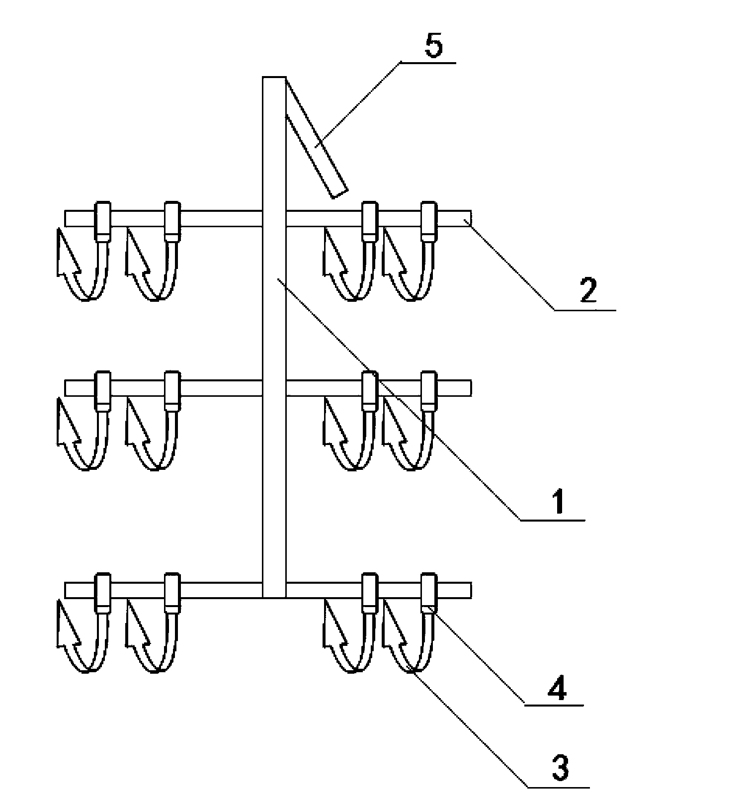 Novel electroplating hanger