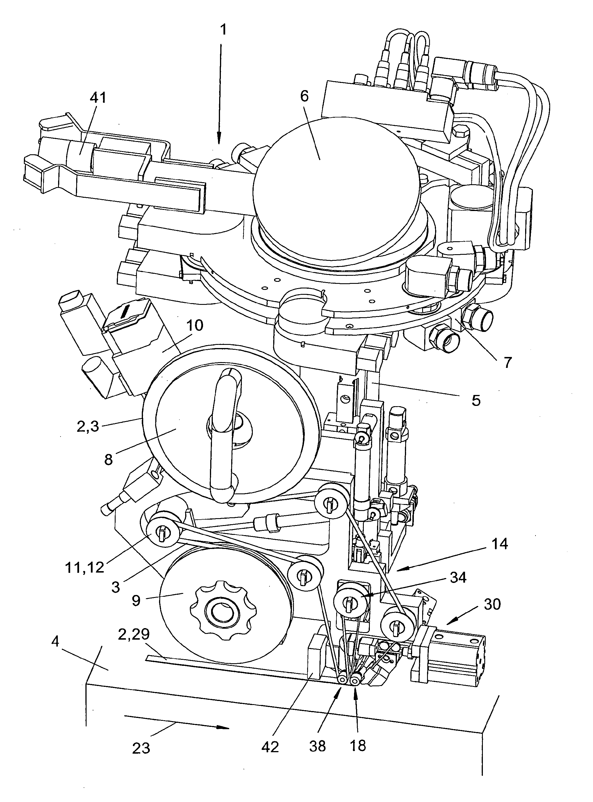 Tape application method and tape application device