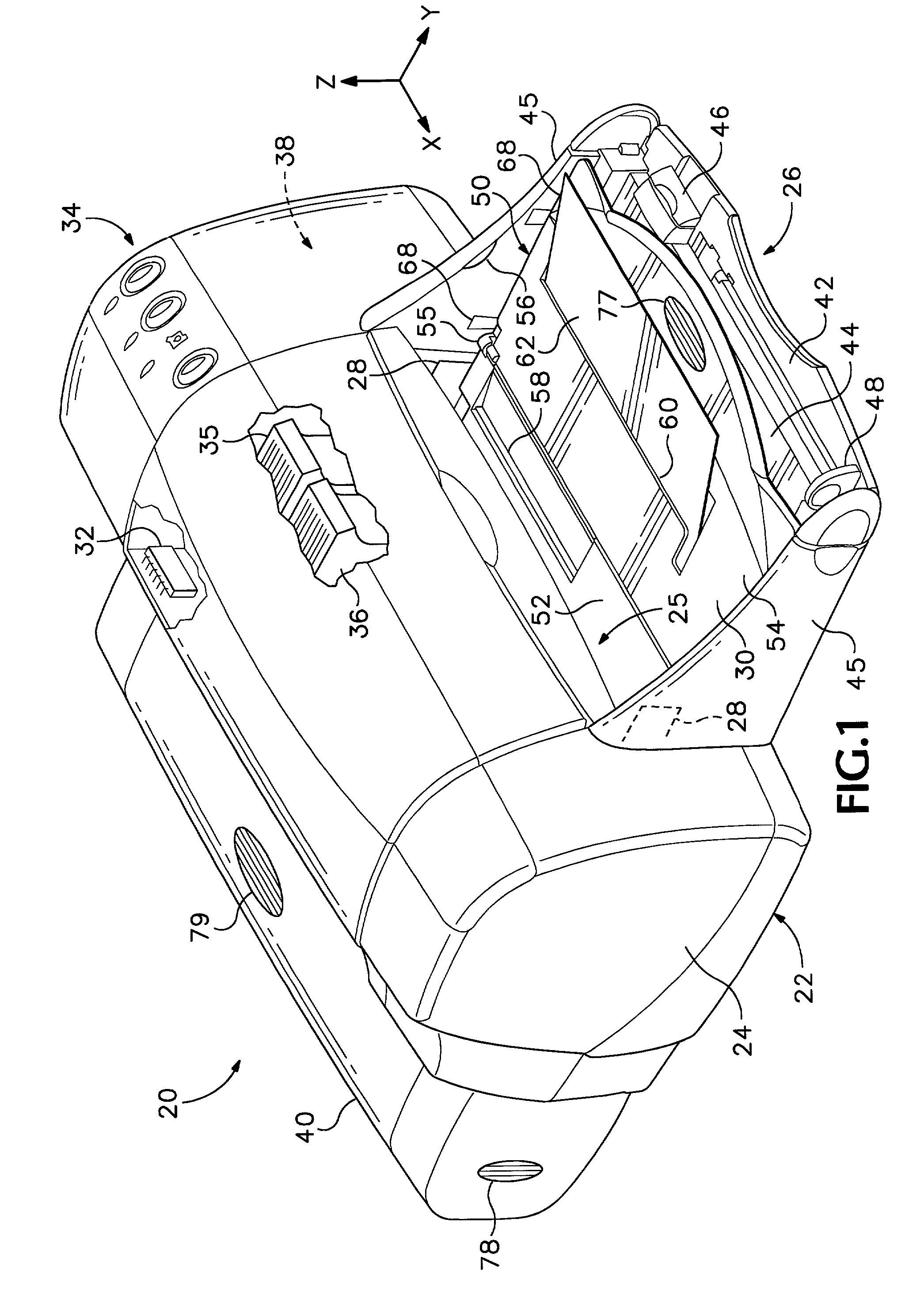 Greeting card feeder module for inkjet printing