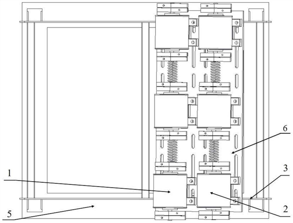 Torsion spring coupled double-shaft six-excitation-motor linear or elliptical vibrating screen