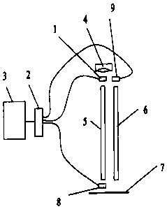 Light source energy detection and display device for medical instrument