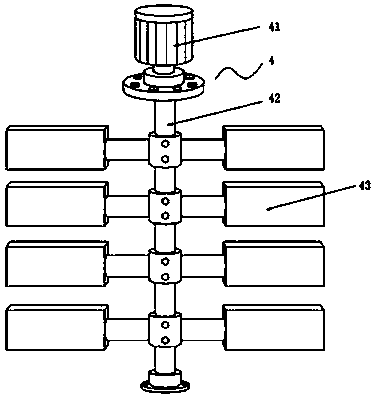 Tree trunk whitening device for forestry protection