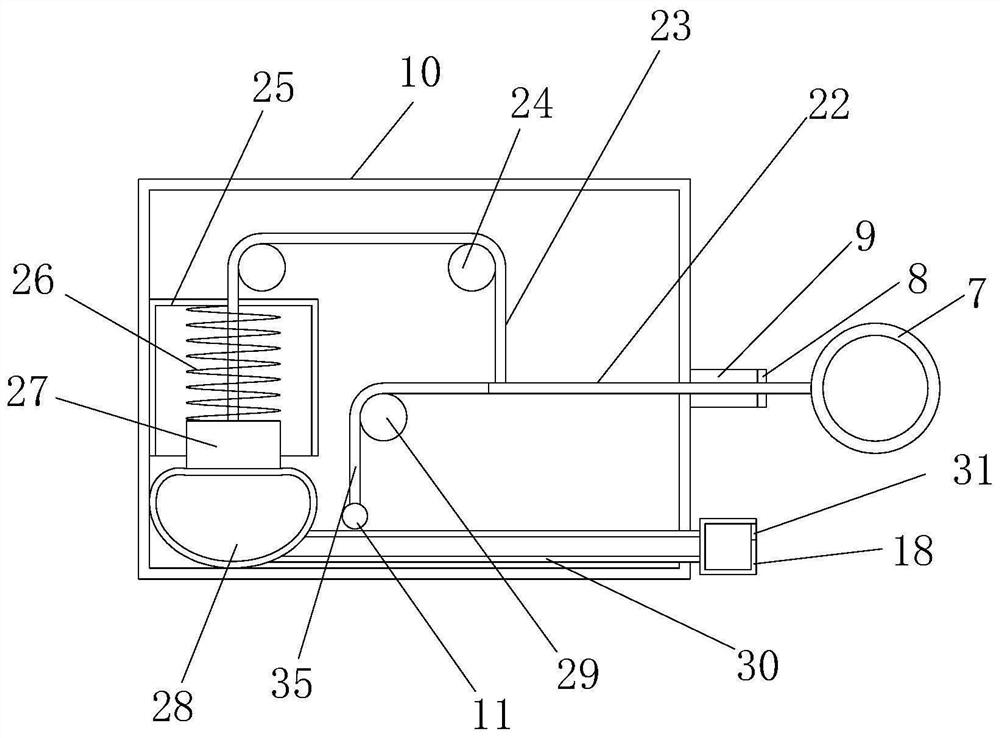 Internal medicine treatment auxiliary device