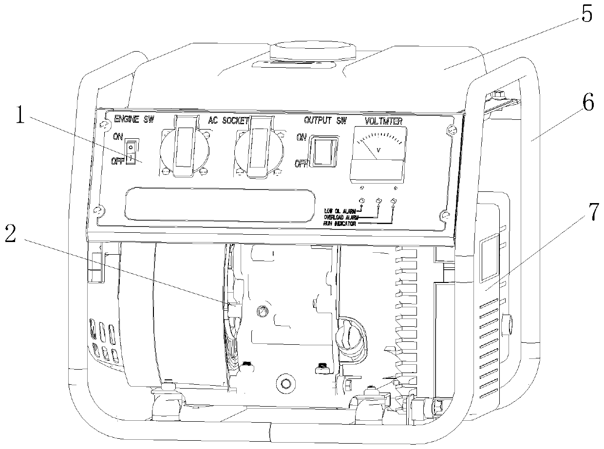 Frame-portable type variable frequency generator set