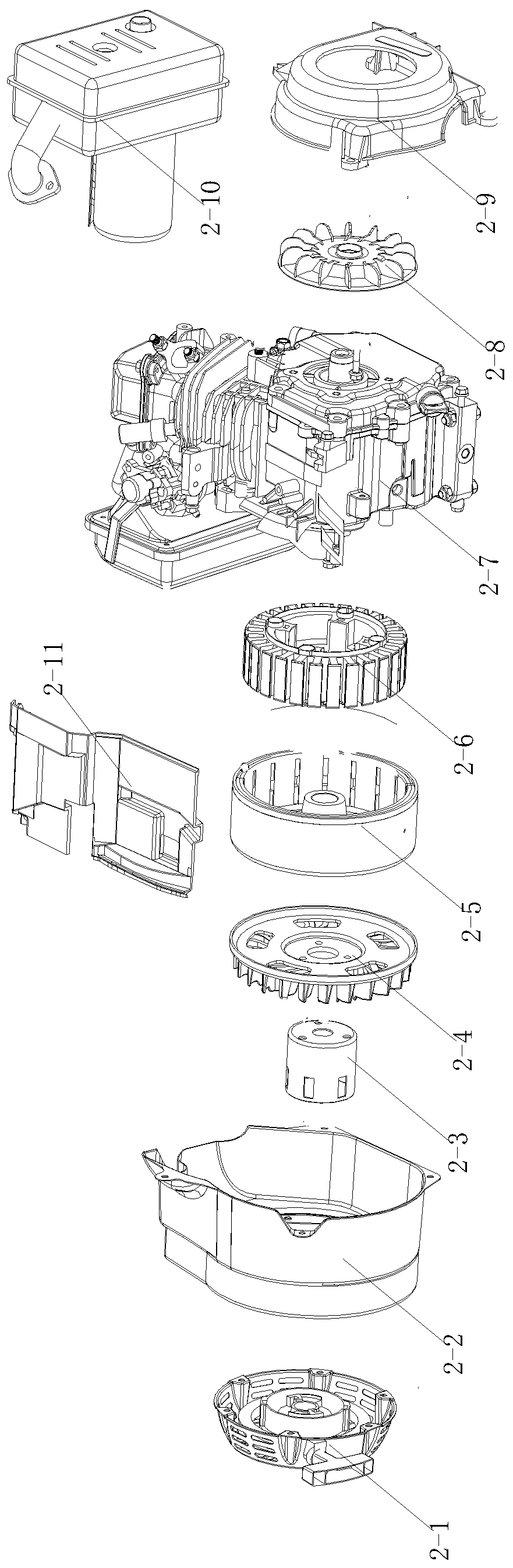 Frame-portable type variable frequency generator set