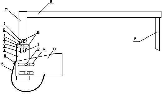 Wind power blade lightning protection system mounting method