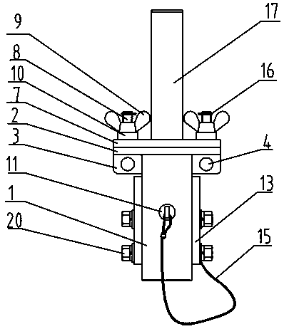 Wind power blade lightning protection system mounting method