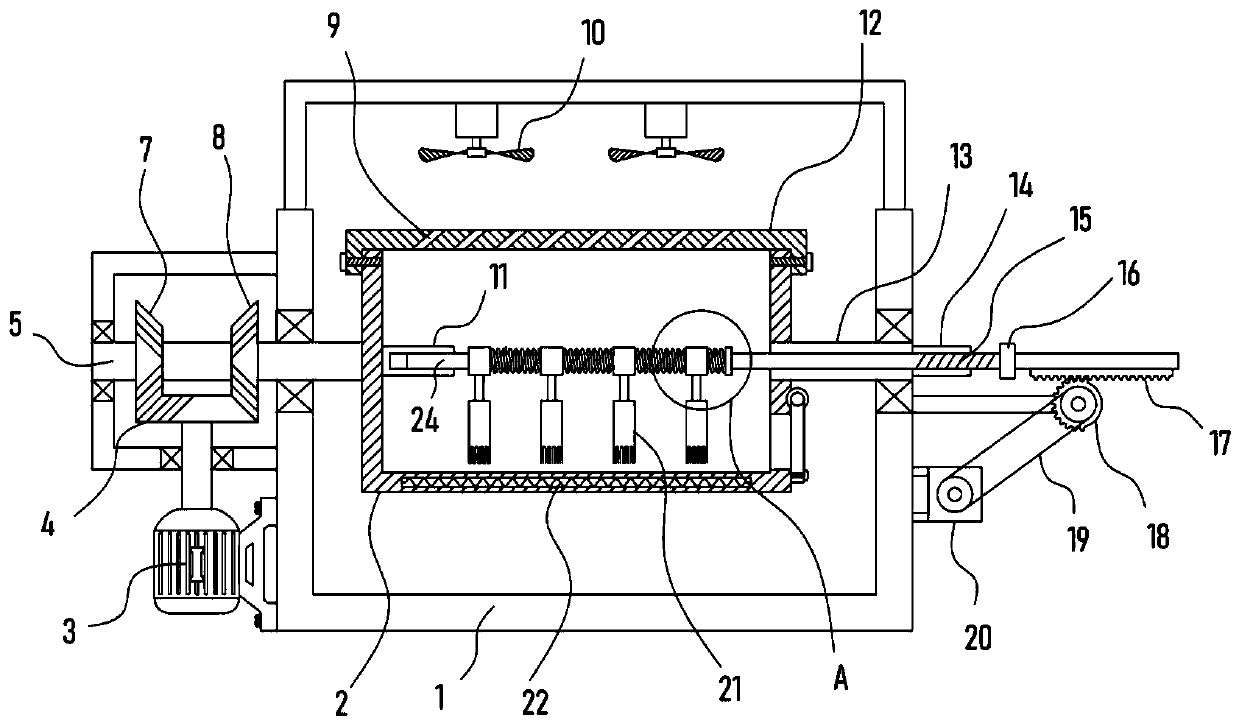 Ceramic glaze drying device