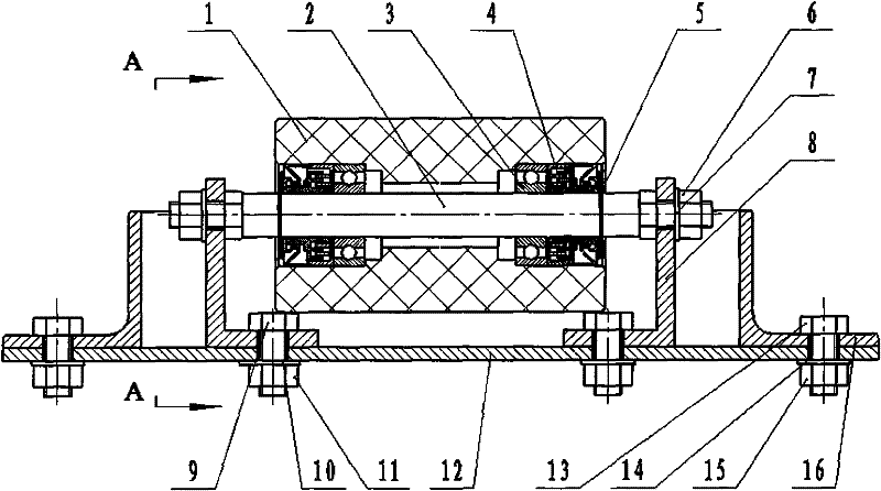 Baffle roller anti-swing mechanism for bucket elevator