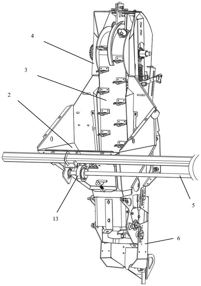 Potato seed active conveying device for potato seeder