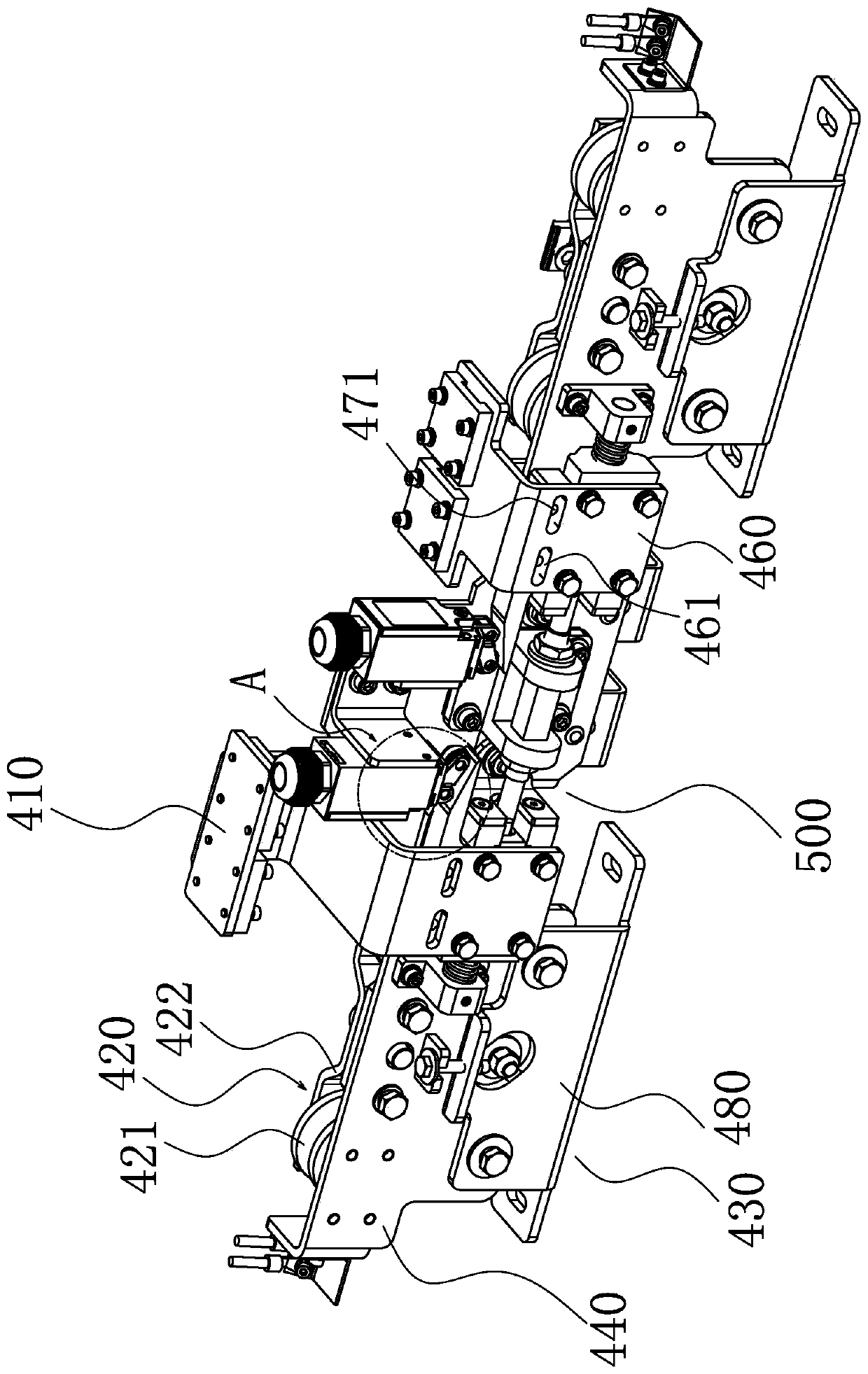 Passive door-locking system for safety door