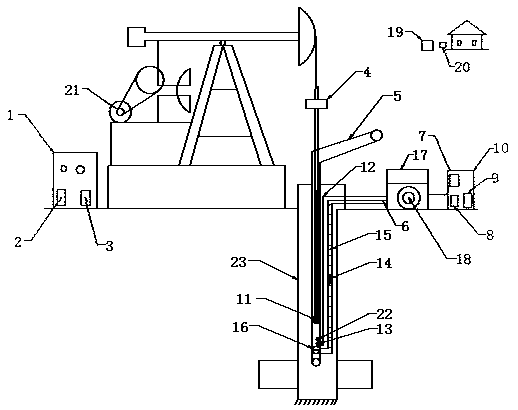 Intelligent maintenance device for heavy oil and high wax-bearing oil wells