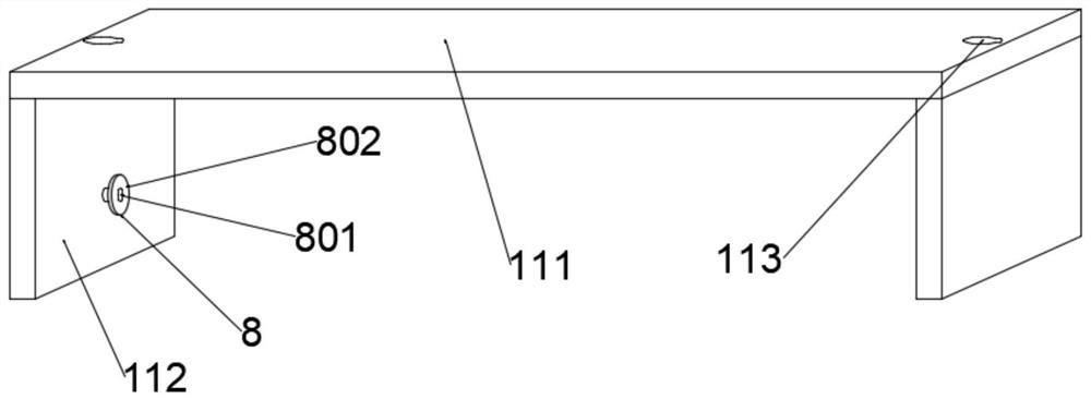 Medical nuclear magnetic resonance examination device capable of stretching out and drawing back automatically