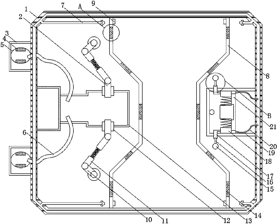 A computer basic teaching chassis which is easy to clean