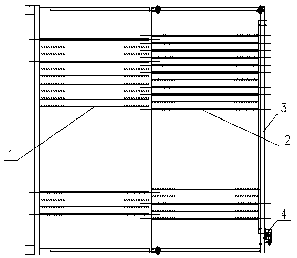 Vertical lifting parking equipment for long-comb-tooth lateral entry exchange