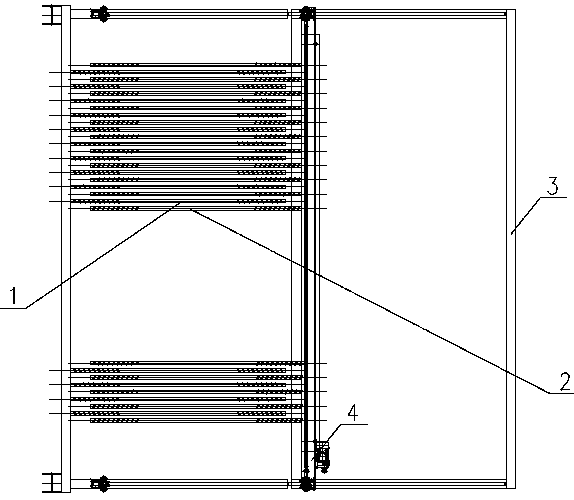 Vertical lifting parking equipment for long-comb-tooth lateral entry exchange