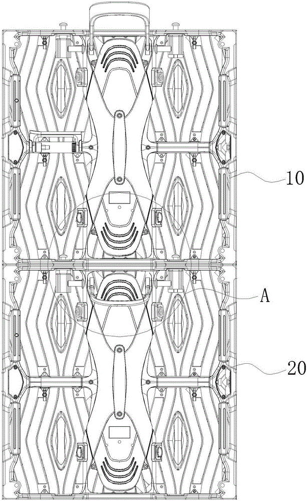 Locking device and LED display screen