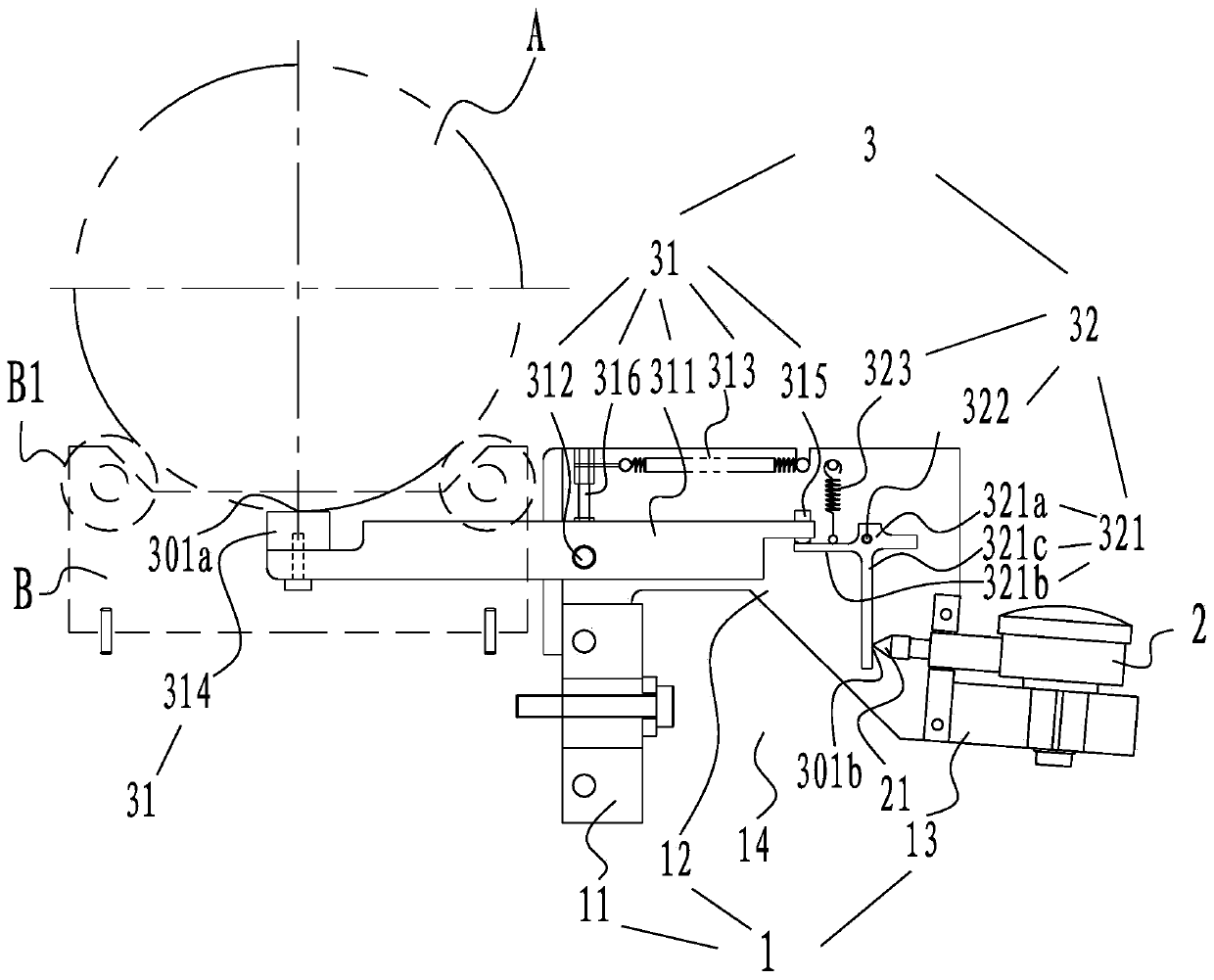 Crankshaft runout detecting device and coaxiality detecting assembly