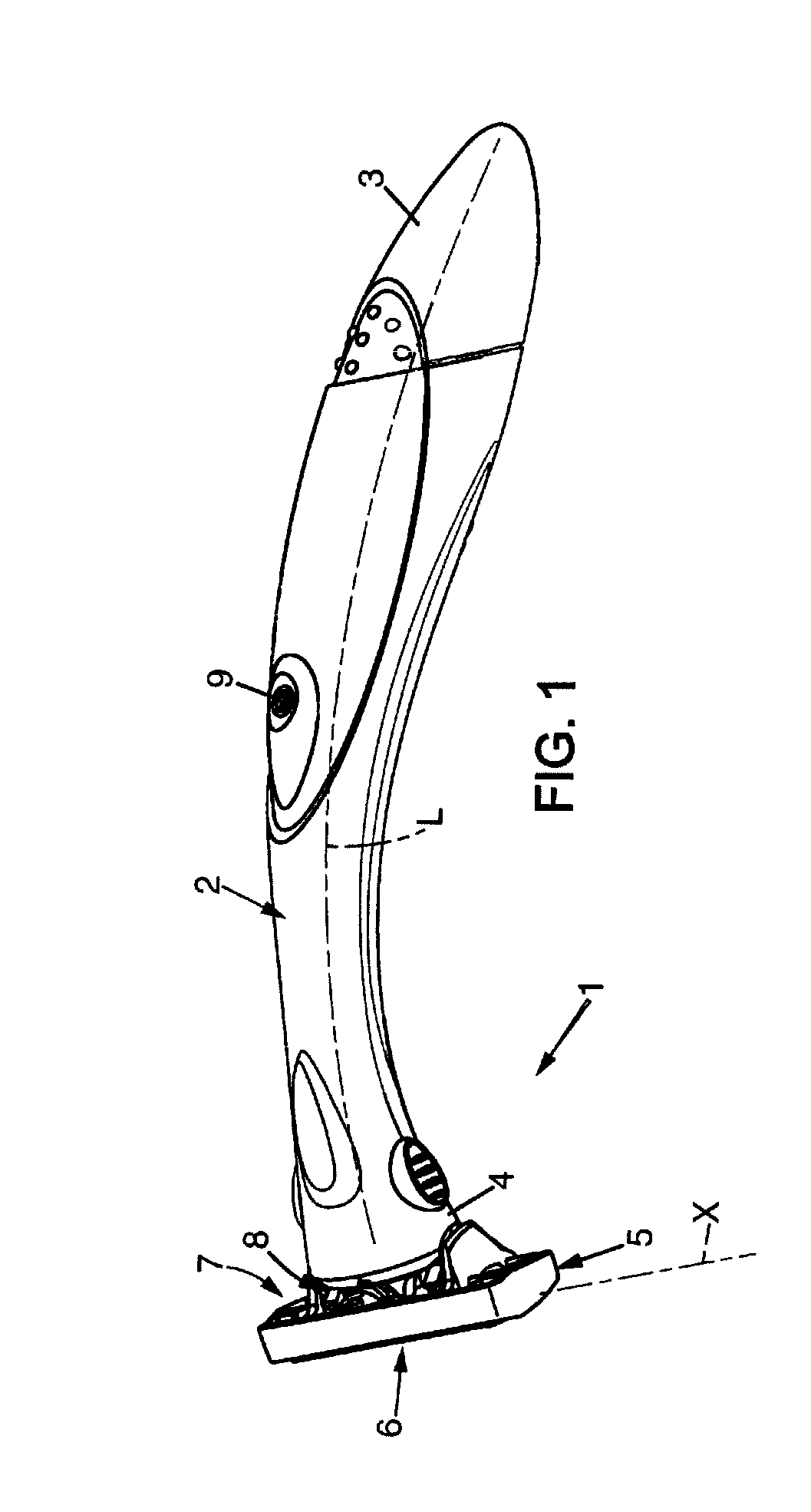 Razor blade unit head and safety razor including such a blade unit